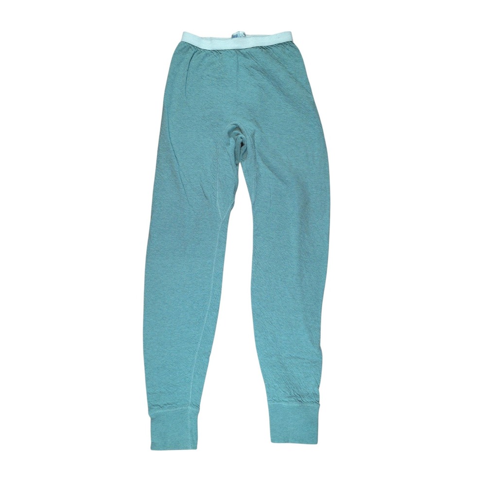 Duofold Womens Medium Thermal Pants Teal 2 Layer Cotton Wool Base Layer Vintage